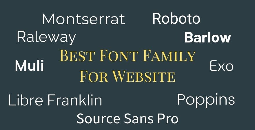 Best Font Family For Website