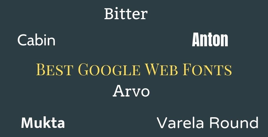 Best Google Web Fonts