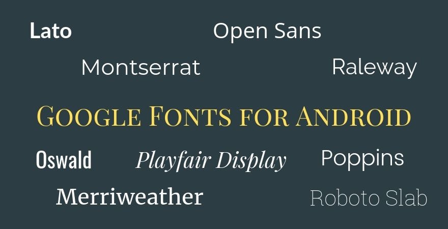 Google Fonts for Android