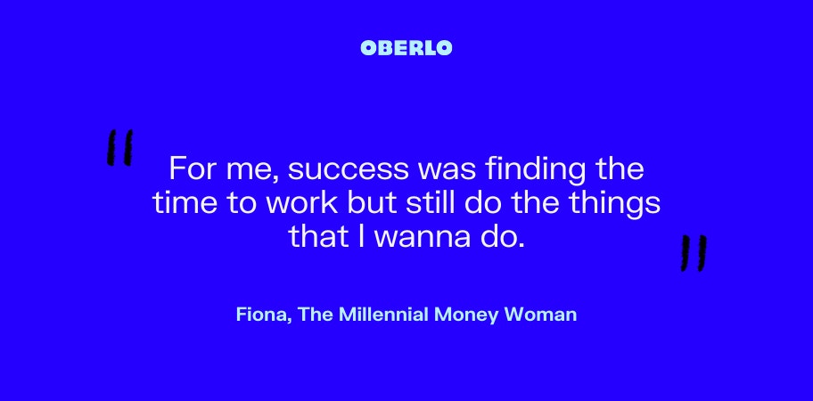 Fiona, The Millennial Money Woman talks about her definition of success