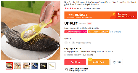 This fish scaler is a high-profit product to sell in an online general store