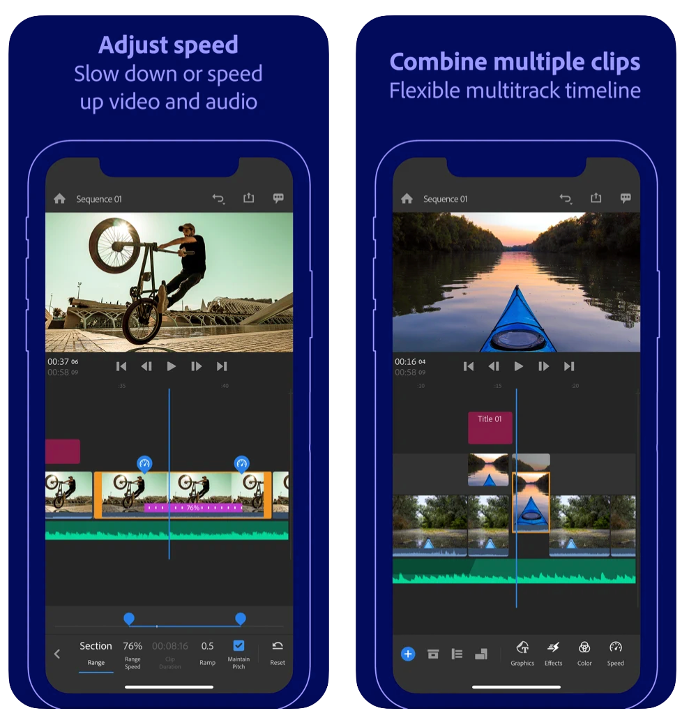 adobe premium rush free video mobile edits