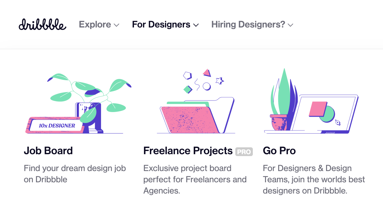Dribbble: Graphic Design Jobs