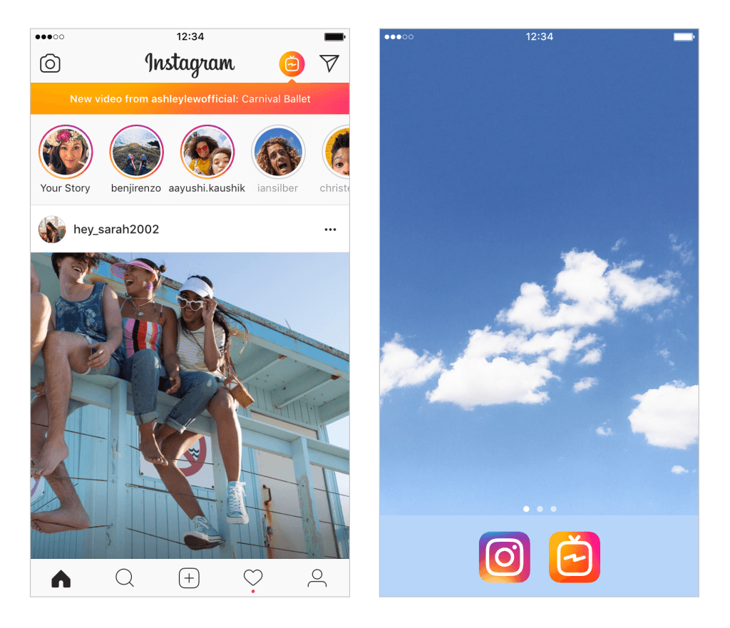 Instagram and IGTV Apps