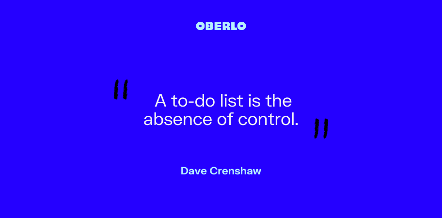 Dave Crenshaw on to-do lists