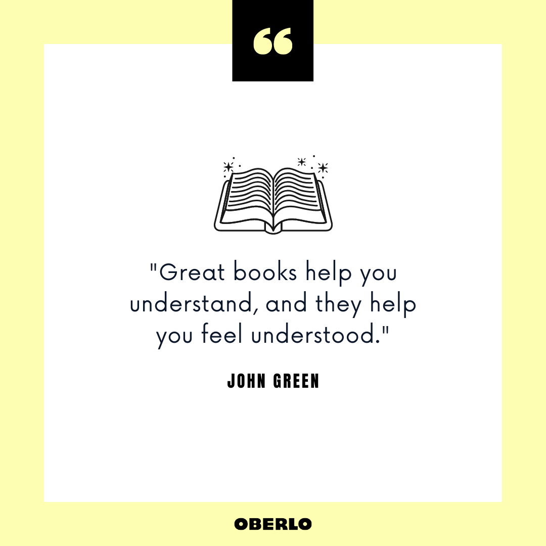 What Are the Benefits of Reading Books: John Green Quote