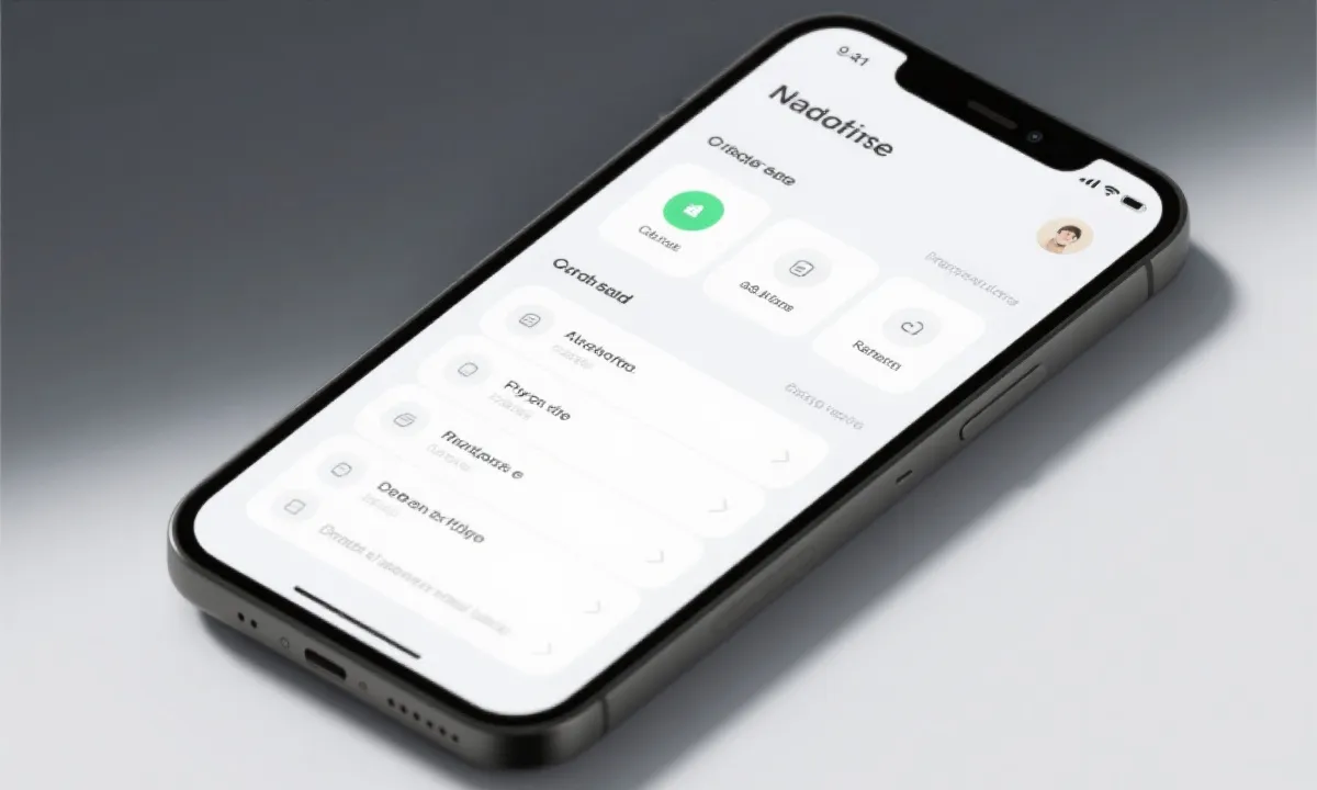 移动端界面示意